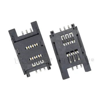 Китай фабрика конектор за смарт карта 6pin 2.5H пластмасова панта тип PCB съвет SIM карта конектор