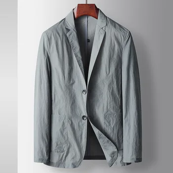 E1005-Мъжки костюм Four Seasons Casual Loose Coat, Business, Casual