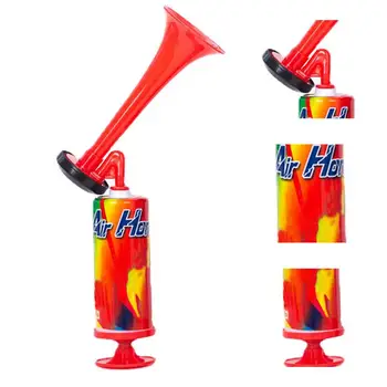Soccer Pipe Horn Handheld Loud Фенове Cheer Horn Футбол Air Horn Light Speaker Мажоретни фенове Рога Push помпа Газ Air Horns