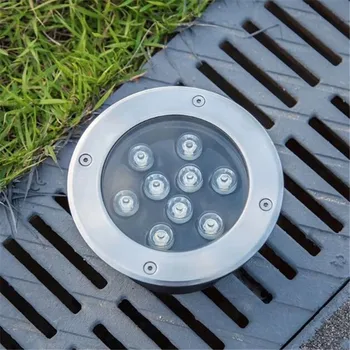  IP65 1W / 3W / 5W / 6W / 7W / 9W / 12W / 15W / 18W LED открит приземен градински етаж подземен погребан лампа място пейзаж светлина