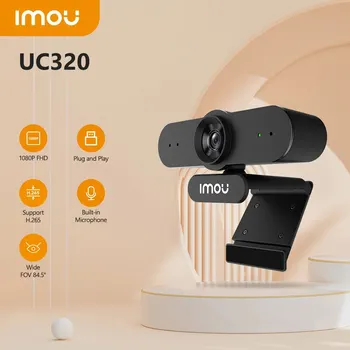 IMOU UC320 Уеб камера 1080P Full HD уеб камера Автофокус микрофон Външна камера за PC компютър Mac лаптоп десктоп YouTube на живо