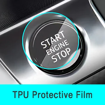 Car Start Stop Button Стикер за защитно фолио за Hyundai Accent Elantra Solaris Santa Fe IX45 Sonata Tucson IX25 X35 I20 I30 Ve