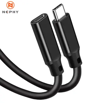 USB C удължителен кабел мъжки към женски тип C USB3.2 Gen2 пълнофункционален удължител за MacBook Pro Samsung S22 Xiaomi 12 3m 5m