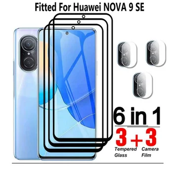 NOVA 9 SE филм 9H 2.5d HD ясно закалено стъкло екран протектор за Huawei NOVA9 SE екран обектив камера охрана филми 3PCS/LOT
