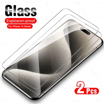 2pcs защитно стъкло за iPhone 15 Pro Max закалено стъкло за iPhone 15 Plus iPhone15Pro 15Pro iPhone15 ProMax протектор за екран