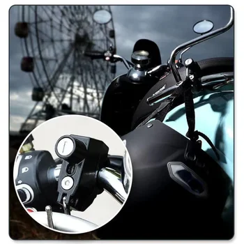 Универсална многофункционална мотоциклетна каска Заключване на мотоциклетна предпазна каска Заключване против кражба Заключване Метални черни брави за каски