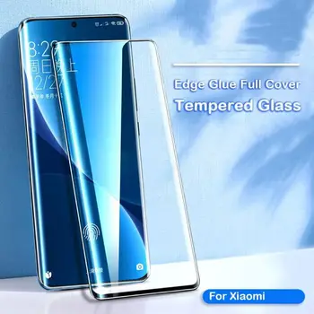 Пълно покритие извито закалено стъкло за Xiaomi Mi 12 11 10 Ultra Pro екран протектор на Xiaomi Mi Note 10 Lite CC9 Pro MIX 4 филм