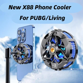 Нов магнитен охладител мобилен телефон полупроводников радиатор за PUBG игра охлаждане вентилатор съвместим за IPhone 15 14 13 12 11 Pro Макс