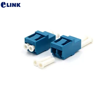 25/50/100/200/300/400pcs LC UPC дуплекс оптичен адаптер RJ45 форма Singlemode Blue SM DX разклонител безплатна доставка ELINK IL 0.2dB