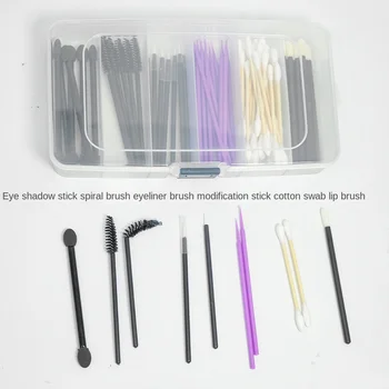 Шест решетъчна кутия за съхранение Инструменти за грим Сортиране на памучни тампони Четка за устни Аксесоари за коса Преносими кутии за отделения със закопчалки