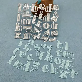  Матрици за рязане на метал DIY скрапбукинг хартия фотоалбум занаяти мухъл карти Punch шаблони 26 букви от английската азбука
