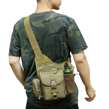 Molle рамо чанта прашка раница EDC тактически рамо чанта армия Molle гърдите пакет водоустойчив открит къмпинг трекинг раница