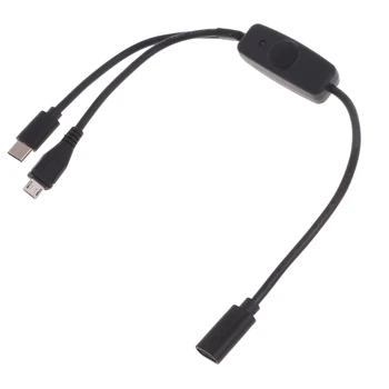 2 In1 USB C кабел тип C до тип C микро USB кабел USB C за телефонна маса