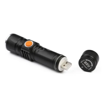 T6 L2 фенерче Мощен LED V6 10000 лумена Тактическо фенерче акумулаторна USB 18650 водоустойчива Zoom риболов лов LED