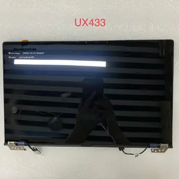 За Asus ZENBOOK Deluxe U4300F UX433FN UX433FA UX433 FHD 2K пълен LCD екран BLUE