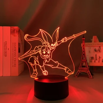 Манга Led светлина аватар Последният повелител на въздуха Aang за спалня декор нощна светлина подарък акрилни аниме 3d лампа аватар стая декор