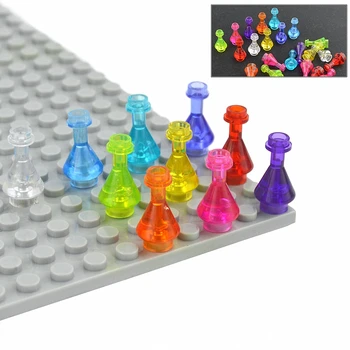 MOC прозрачна аптечна колба 93549 парфюм бутилки играчки тухла аксесоари модел образователни 10Pcs Leduo градивни блокове