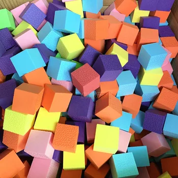 EVA пяна куб гъба пяна с висока плътност квадратен цвят квадратен миещ се шестостенен градивен блок модел