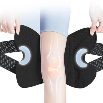 Регулируема анти-протриваща се скоба за коляното Mesh Weave Tech Ултра-мека скоба за коляното за бягане Йога тренировка туризъм