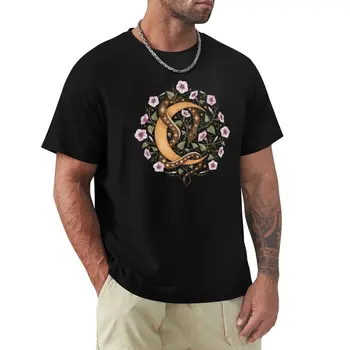 Лунна змия тениска извънгабаритни тениски празни тениски мъжки тениска графика