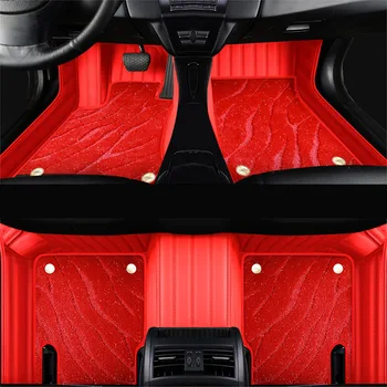 Подова стелка от естествена кожа за автомобили за Audi A7 2012-2018 Alfombrillas Coche Tapis de Sol Voiture Tapetes para Carro аксесоари