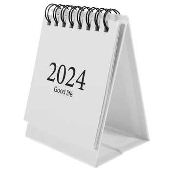 2024 Мини прост английски настолен календар настолен орнамент за таблица месечни календари