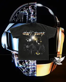 Daft Punk TShirt Techno Vintage Graphic Tee RAM 90s електронна музика Streetwear ретро стил почит Merch подарък премия тежък кот