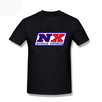 Смешни мъже Смешни Nitrous Express лого тениска мъжки тениски Черно мъжко облекло Унисекс Топ тройници двойка плюс размер 3xl тениски върховете