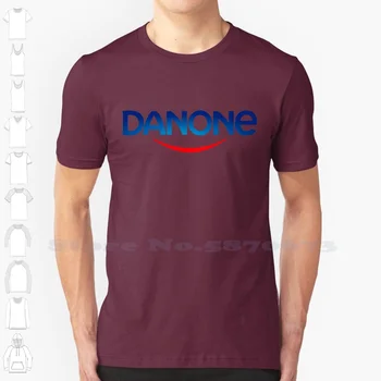 Danone Logo Casual T Shirt Графика с най-високо качество 100% памучни тениски