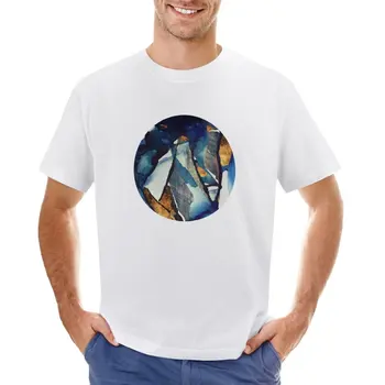 Cobalt Abstract Тениска за момче летни дрехи сладки върхове тениски мъже