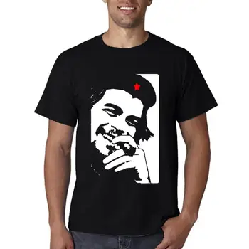 Заглавие: Vintage Che Guevara Cotton Shirt Black White Tshirt