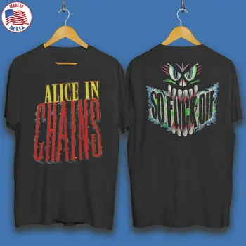 нов!! Alice in Chains Tshirt Vintage 1990 Социален паразит 90-те