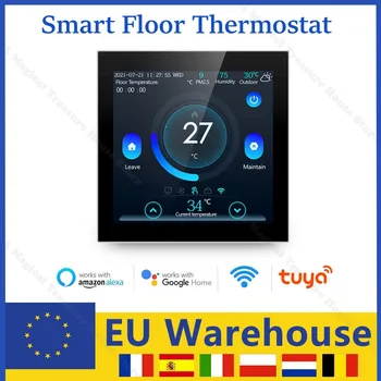 2023 Нов Tuya WiFi интелигентен термостат Електрическо подово отопление Вода / газ котел Температурно дистанционно управление за Google Home, Alexa