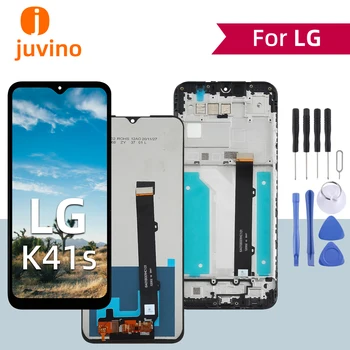 Juvino За LG K41s LCD оригинален дисплей екран и сензорен екран сензор дигитайзер събрание с инструменти за ремонт