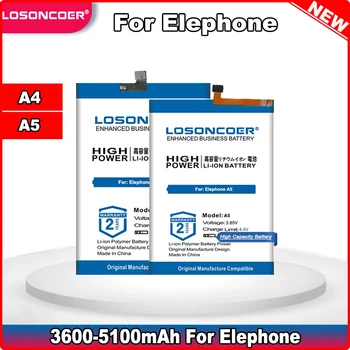 LOSONCOER 3600-5100mAh За Elephone A5 батерия за Elephone A4 A4 pro A4pro батерия за мобилен телефон