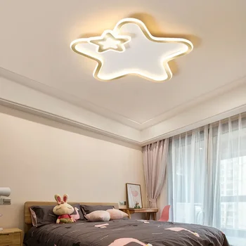 110V220V детска стая спалня Led таван светлина персонализирани цветни петолъчна звезда дома проучване лампа