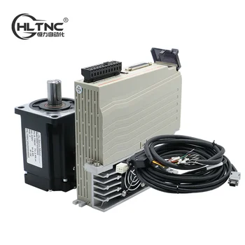 HLTNC 80 AST 750W 2.4N 1KW 3.8N 220V Ac серво мотор комплект с магнитен 17bit абсолютен енкодер + T3D 20A драйвер за CNC гравьор