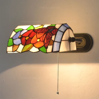 Цветна стъклена сянка стенна лампа Бохемия легло стена светлина декоративна стена sconce огледало светлина Nordic дома светлина в хол фоайе