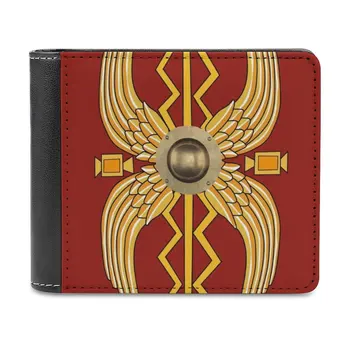 Римски щит случай покритие за Iphone и Samsung класически червен дизайн кожен портфейл притежателя на кредитна карта луксозен портфейл римски щит