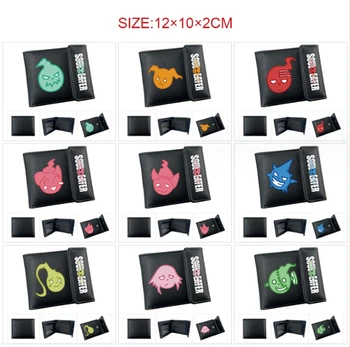 Аниме Soul Eater лого бутиков портфейл момчета момичета пари карти чантата нов ключалка къс портфейл