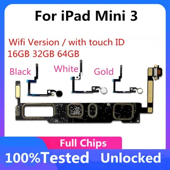 Безплатен icloud Clean iCloud A1599 WIFI логика основни платки за IPad MINI 3 дънна платка пълен тестван MINI3 пълна работа