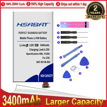 HSABAT Нова 3400mAh батерия за BlackBerry Z30 BAT-50136-003 Висококачествен акумулатор за подмяна на мобилен телефон