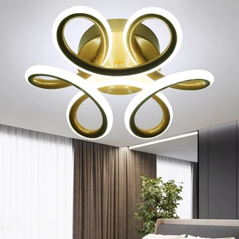 Nordic стена лампа 3000k-6000k психически лесен за инсталиране флорална форма с абажур стена монтирани за хол спалня трапезария