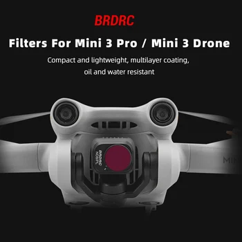 BRDRC Филтър за обектив за DJI Mini 3 Pro камера UV CPL ND8PL ND16PL ND32PL ND64PL Комплект филтри за Mavic Mini 3 Pro Drone аксесоари