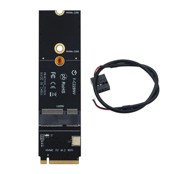 NGFF M.2 A/A+E слот за ключ към M.2M ключ PCIe PCI-Express WiFi карта адаптер NVMe адаптер за безжична LAN карта