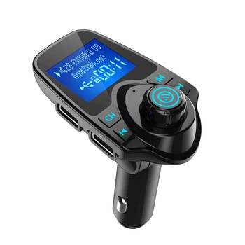 T11 Bluetooth безжичен автомобилен FM предавател радио адаптер поддържа TF карта и USB зарядно за кола за аудио плейър Car Mp3 плейър