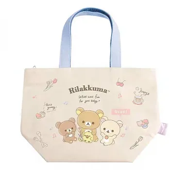 Rilakkuma изолирани чанти за обяд за жени момичета Детско училище Sumikko Gurashi Kawaii сладък охладител чанта пикник обяд кутия храна чанта