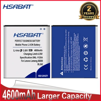 HSABAT Нов 4600mAh BL242 BL 242 Използване на батерията за Lenovo A6000 A3860 A3580 A3900 LeMeng K3 K30-T K30-W A6010 Plus A6010