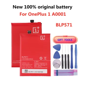 Нова 100% оригинална 3100mAh BLP571 батерия за Oneplus 1 / One плюс 1 A0001 мобилен телефон оригинални резервни батерии + безплатни инструменти