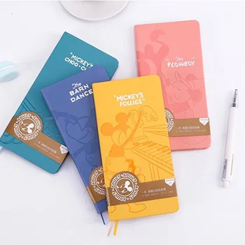 Disney Mickey Leatherweekly Plan Book Cutethickened Diary Office Notepad Learning Writing Notebook Stationery Подаръци Нови
